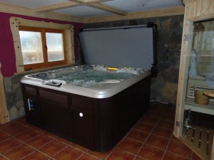 sauna i minibasen spa Sundance Spas Altamar